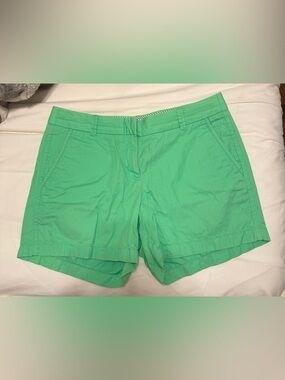 J. Crew Bright Green Chino Shorts